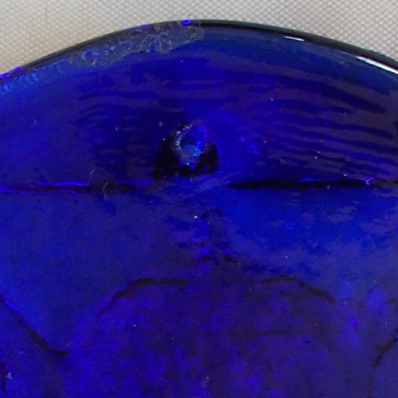 Colette Glass Designs Teapot Window Suncatcher Lead Crystal Ornament Cobalt Blue - Picture 5 of 7